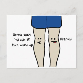 Runners Knees Postkarte