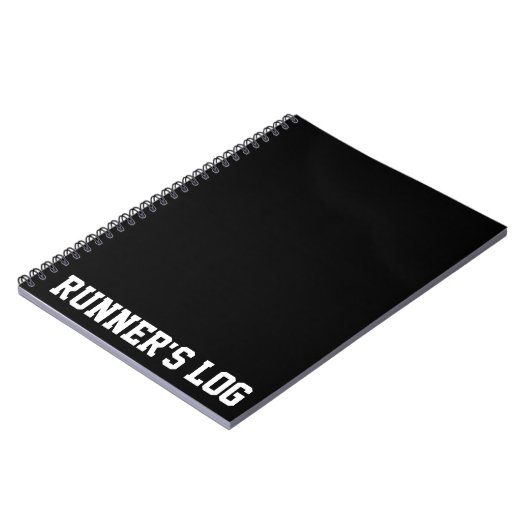 Runner's Log Running Notebook Spiral Journal Notizblock (Linke Seite)