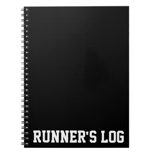Runner's Log Running Notebook Spiral Journal Notizblock (Vorderseite)