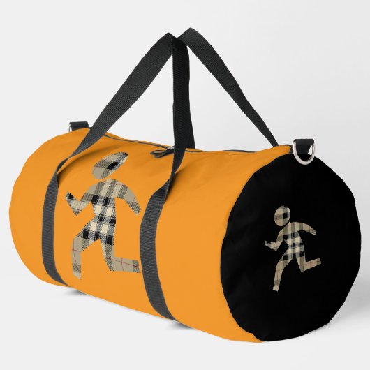 Runners Orange Black Athletic Travel Duffle Bag (Linke Ecke)