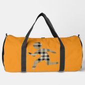 Runners Orange Black Athletic Travel Duffle Bag (Vorderseite)