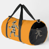 Runners Orange Black Athletic Travel Duffle Bag (Rechte Ecke)