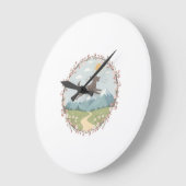 Runnig in Paradise Große Wanduhr (Winkel)