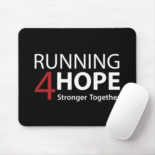 Running4Hope Black Mousepad (Mit Mouse)