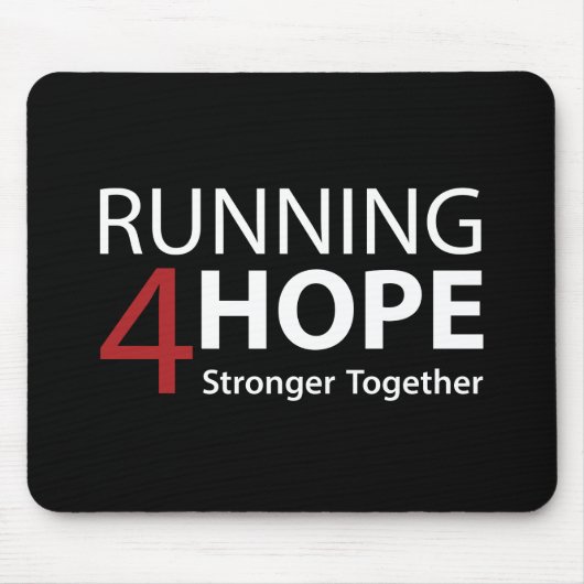 Running4Hope Black Mousepad (Vorne)