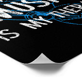 Running And Music Is My Therapy Headphones Design  Poster (Ecke)