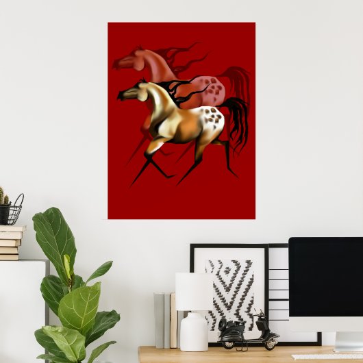 Running Appy Shadowed Poster (Heimbüro)