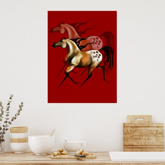 Running Appy Shadowed Poster (Küche)