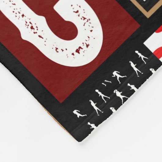 RUNNING ART Runner Vater Mama Tour Fleecedecke (Ecke)