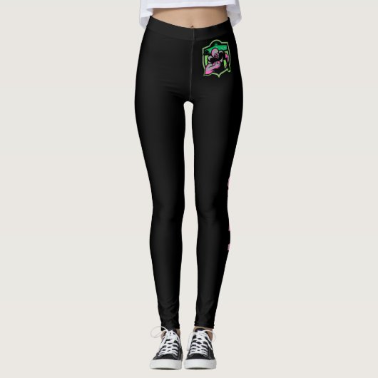 Running Back Girl Logo/ Not A Boys Game Leggings (Vorderseite)