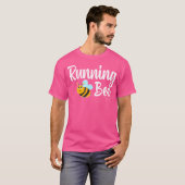 Running Bee Runner Funny Bumblebee T-Shirt (Vorne ganz)