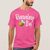 Running Bee Runner Funny Bumblebee T-Shirt (Vorderseite)