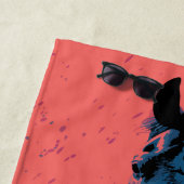 Running Black Horse Strandtuch (Beispiel)