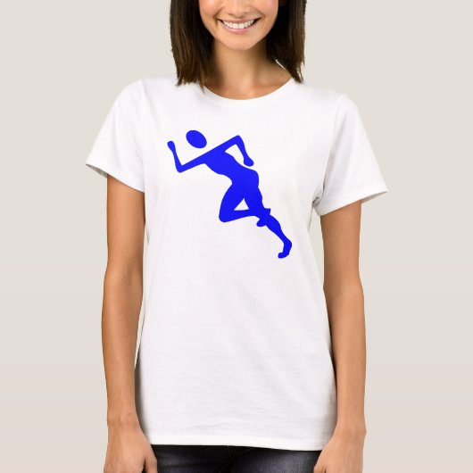 Running - Blau T-Shirt (Vorderseite)