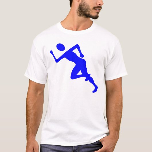 Running - Blau T-Shirt (Vorderseite)