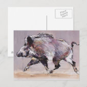 Running boar 1999 postkarte (Vorne/Hinten)