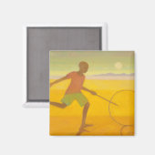 Running Boy 2010 Magnet (Vorderseite/Rückseite)