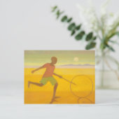 Running Boy 2010 Postkarte (Stehend Vorderseite)
