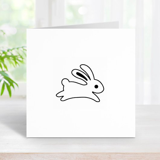 Running Bunny Rabbit 2 Gummistempel