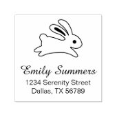 Running Bunny Rabbit Address Permastempel (Design)