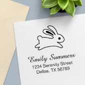 Running Bunny Rabbit Address Permastempel