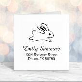Running Bunny Rabbit Address Permastempel