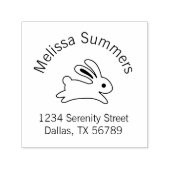 Running Bunny Rabbit Address Permastempel (Design)