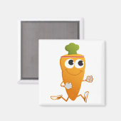 Running Carrot Magnet (Vorderseite/Rückseite)