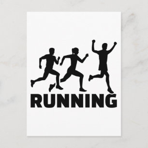 Running champion postkarte