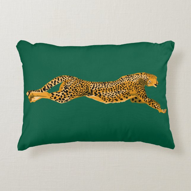 RUNNING CHEETAH THROW PILLOW DEKOKISSEN (Vorderseite)