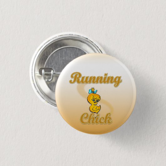 Running Chick Button (Vorne & Hinten)