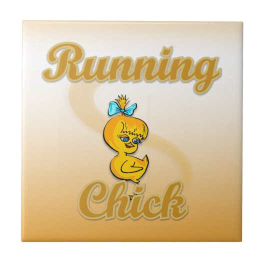 Running Chick Fliese (Vorderseite)
