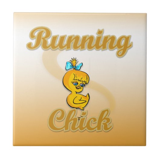 Running Chick Fliese (Vorderseite)