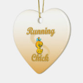 Running Chick Keramikornament (Links)
