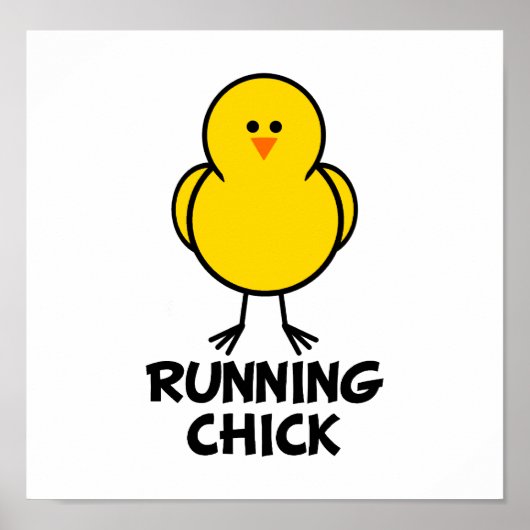 Running Chick Poster (Vorne)