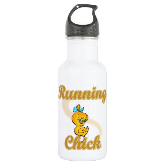 Running Chick Trinkflasche (Vorderseite)