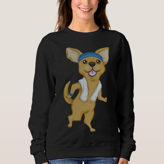 Running Chihuahua Sweatshirt (Vorderseite)