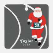 Running Christmas Collectible Ornament Aus Metall (Vorderseite)