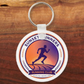Running Club Sunset Runner Keychain Schlüsselanhänger (Rückseite)