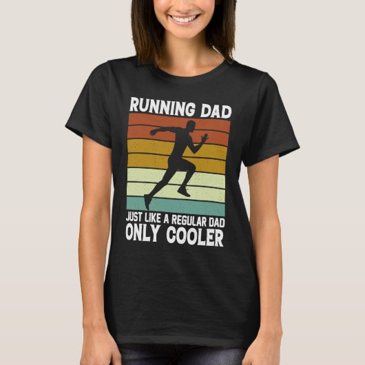 Running Dad  Marathon Runner Father's Day Coach T-Shirt (Vorderseite)