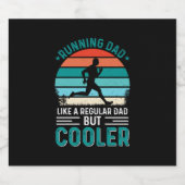 Running Dad Schaumweinetikett (Einzelnes Label)