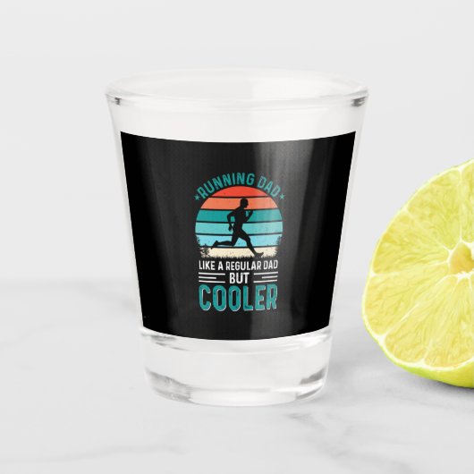 Running Dad Schnapsglas (Vorderseite)