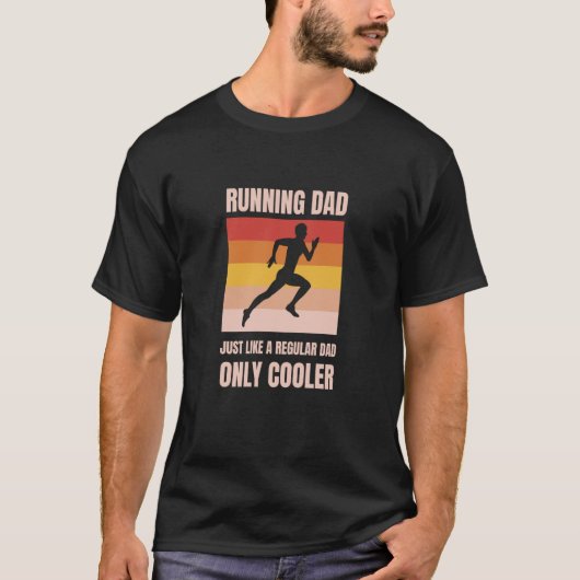 Running Dad Sport Daddy Father Day T-Shirt (Vorderseite)