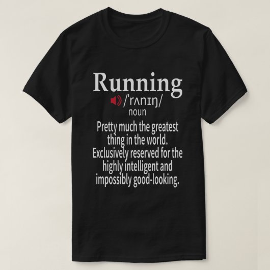 Running Definition Funny 5k Marathon Runner Gesche T-Shirt (Design vorne)