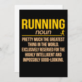 Running Definition Half Marathon Runner Fitness Gr Dankeskarte (Vorne/Hinten)