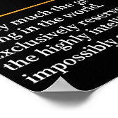 Running Definition Humor Marathon Funny Athlete Ru Poster (Ecke)