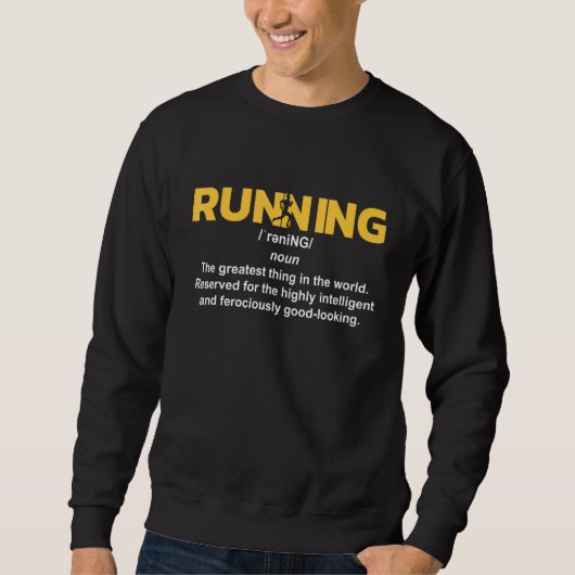 Running Definition I 5k Marathon Runner Sweatshirt (Vorderseite)