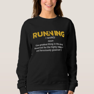Running Definition I 5k Marathon Runner Sweatshirt