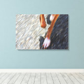 Running dog leinwanddruck (Insitu (Holzboden))