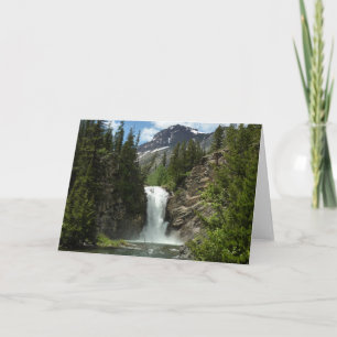 Running Eagle Falls im Glacier-Nationalpark Karte